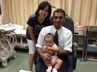 Madam Choon Jia Ying visited Dr Somas with her baby girl